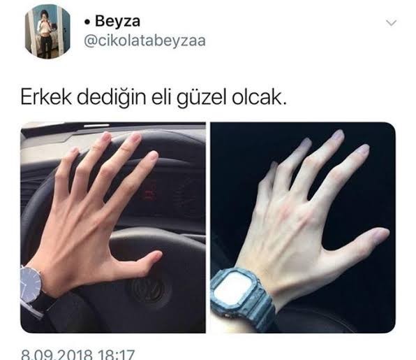 Erkek dediğin eli güzel ve parmakları ince mi olmalı sizcee?