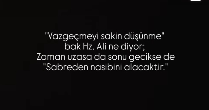 Umudunuzu yeşerten bir cümle var mı?