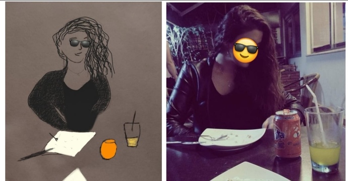 Güzelliğiyle Mecnunu çöllere salan Leylayı çizdim, işte sanat budur 🤭🤭🤭? çizimimi nasıl buldunuz 🤭🤭🤭?