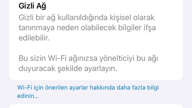 Gizli ağ sorununu nasıl çözebilirim?
