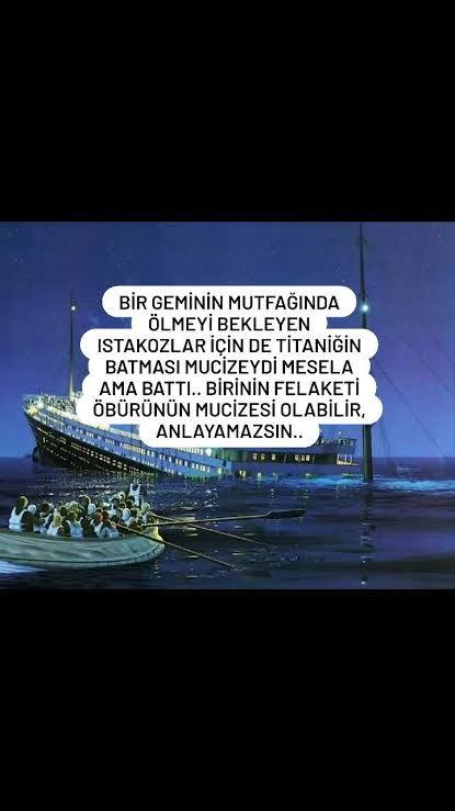 Birinin felakati diğerinin mucizesimidir?