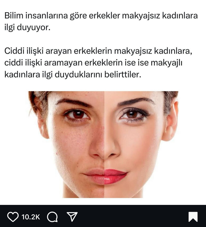 Erkekler makyaj yapmayan kadınları daha mı çok seviyor?