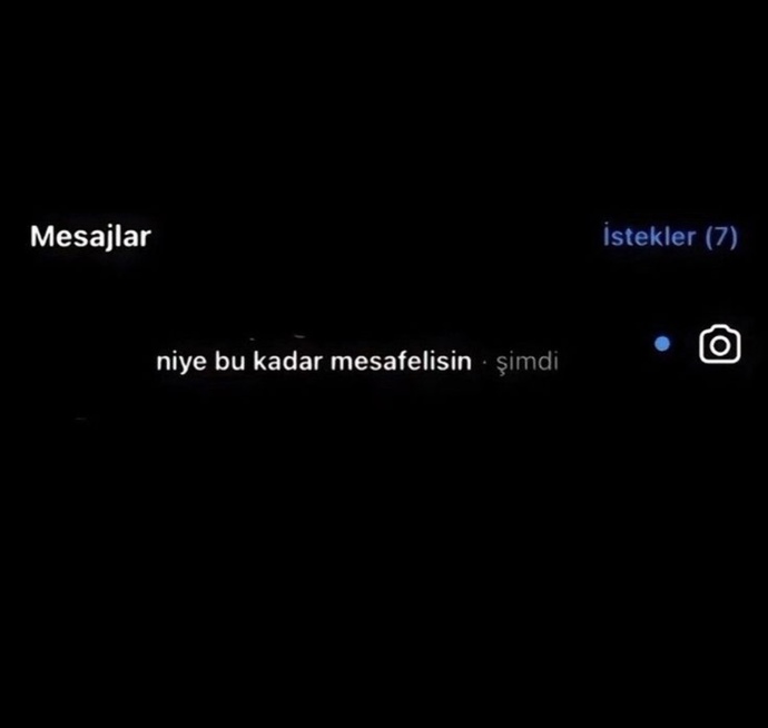 Birine neden mesafeli davranırsınız?