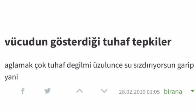Ağlayacak çok fazla şeyiniz var mı, dokunsalar ağlar mısınız?