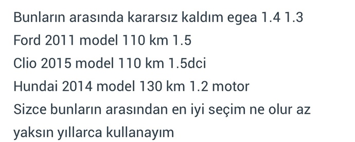 Bu arabalardan hangisi mantıklı?