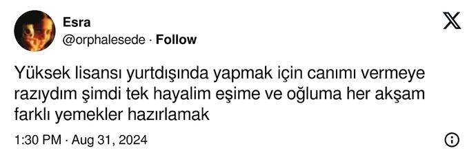 Bir kadın yüksek lisans yapmaktan vazgeçip ev hanımı olmaya karar vermiş. Sence hangisini yapmak daha zor?