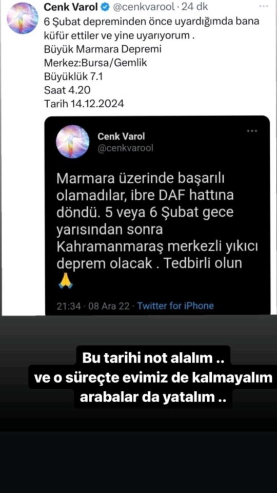 Depremi hissedenler oldumu?