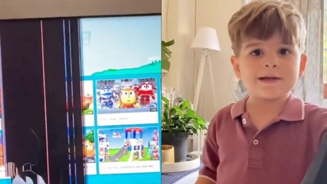 Televizyonu kırıp, kendi yapmamışcasına anlatan çocuğun videosu viral oldu. Çocuğunuz böyle bir şey yapsaydı tepkiniz ne olurdu?