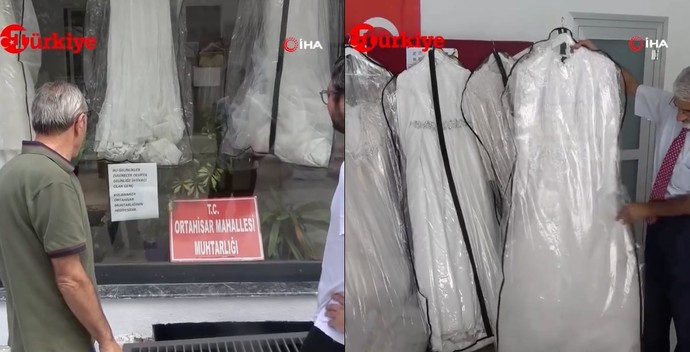 Trabzonda bir muhtar, evlilik çağındaki maddi durumu yeterli olmayan genç kızlara gelinlik hediye etti. Bu yardımı nasıl buldunuz?