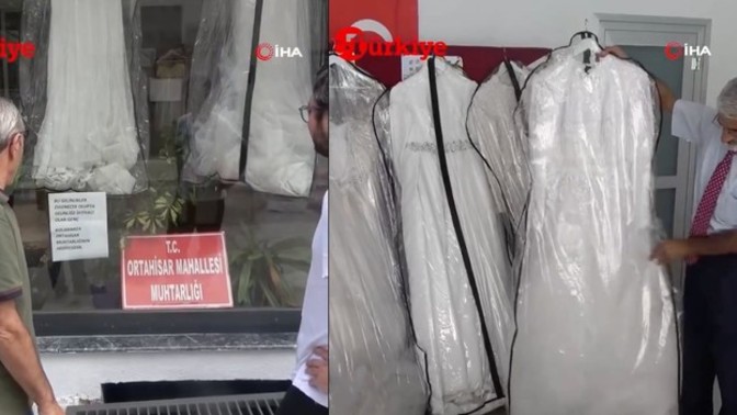 Trabzon'da bir muhtar, evlilik çağındaki maddi durumu yeterli olmayan genç kızlara gelinlik hediye etti. Bu yardımı nasıl buldunuz?