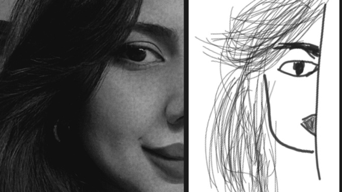 Bunu bi İtalyan ressam çizseydi beğenirdiniz ama ben yaptım nasıl olmuş? 🤭🤭🤭bence bi fark yok🤔🤔?