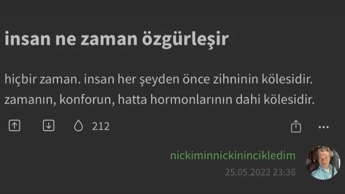 İnsan ne zaman özgürleşir?