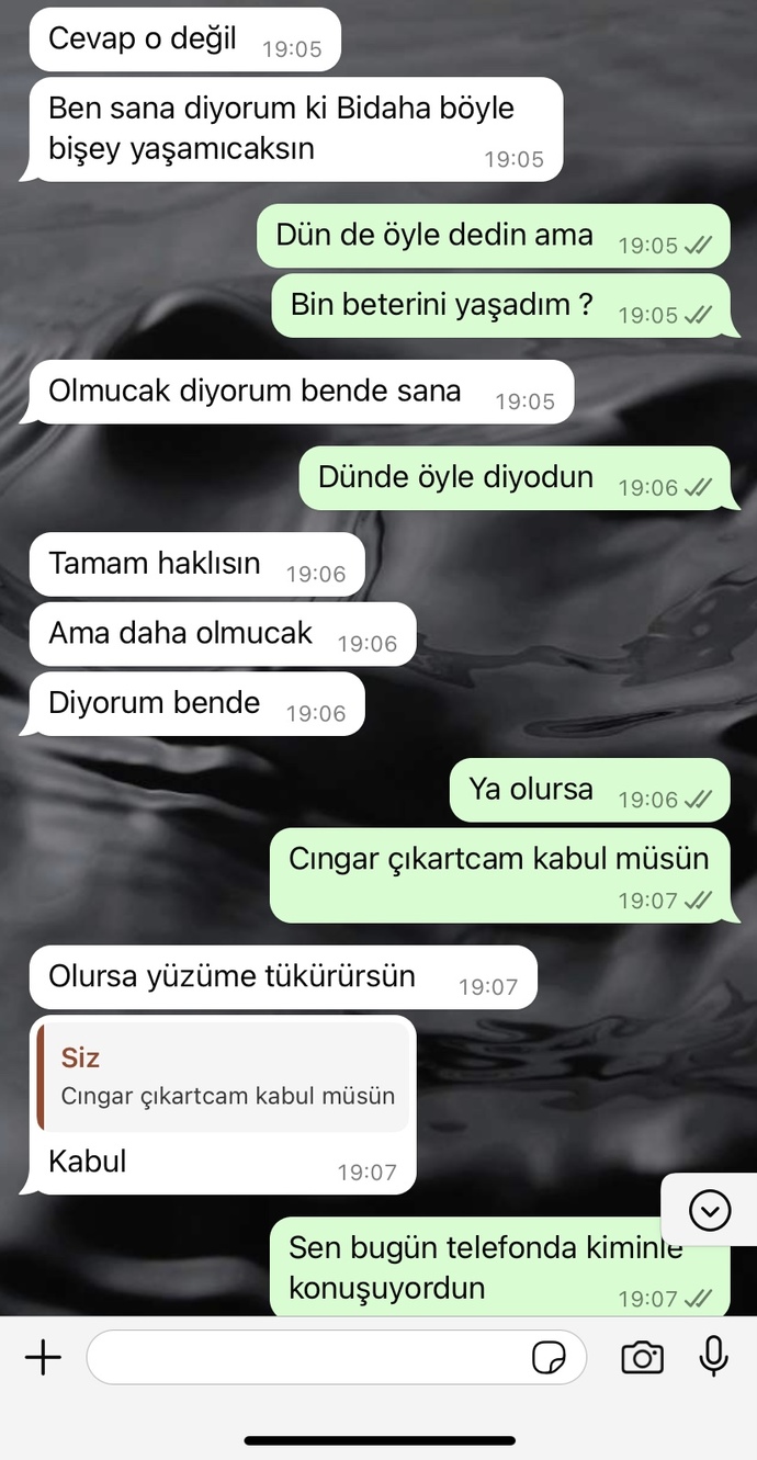 Sizce onun bu sözlerine itimat edeyim mi?