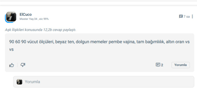 Karşı cinste aradığınız fiziksel özellikler nelerdir?