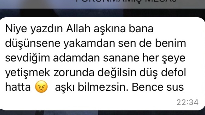Benimle çocuk gibi konuşuyor ama yüreğim kaldırmıyor onun hareketlerinden görmekten bıktım?