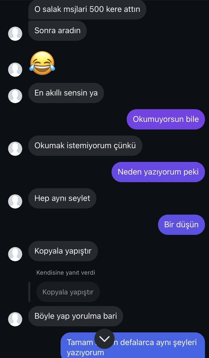 Bana senin aşkından ölüyorum diyen çocuğun mesajı sizce seviyor mu?