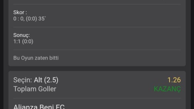 Canlı oyunda nasılsın?