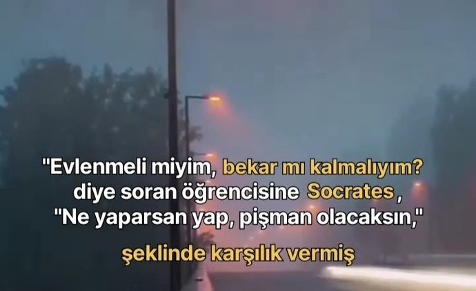Evlilik mi olsun istersin yoksa ben bekar bekar iyiyim mi diyorsun?