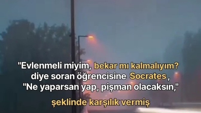 Evlilik mi olsun istersin yoksa ben bekar bekar iyiyim mi diyorsun?