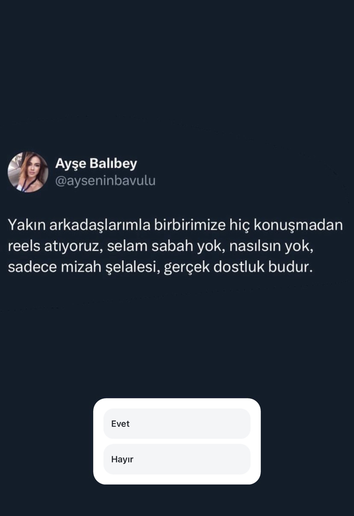 Evet..😅