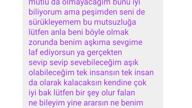 Sevgilim param yok deyip ayrıldı son mesajları ne düşünüyorsunuz nasıl intikam alıcam çok umut verdi de?