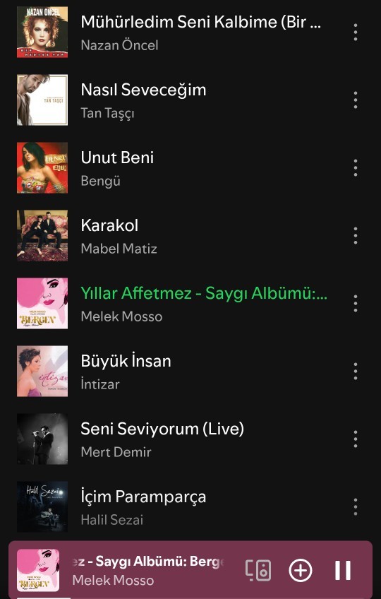 Uzun zamandır şarkı dinlemediğimi farkettim sizin de öyle olduğu oluyor mu?