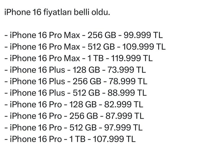 İphone 16 fiyatları belli olmuş şaka gibi. Napıyor ışınlıyor mu bu telefon arkadaşlar? Siz ne düşünüyorsunuz?