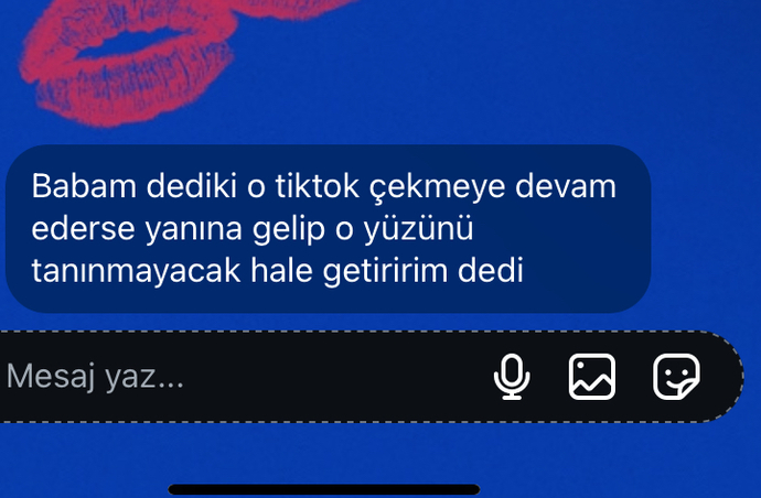 Sırf TikTok çektim diye babamın yüzüme kezz*p atacağını söylemesi?