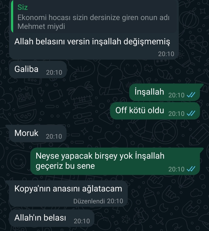Kopya çekmeyi sever misiniz?
