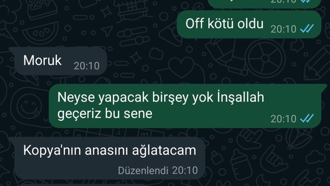 Kopya çekmeyi sever misiniz?