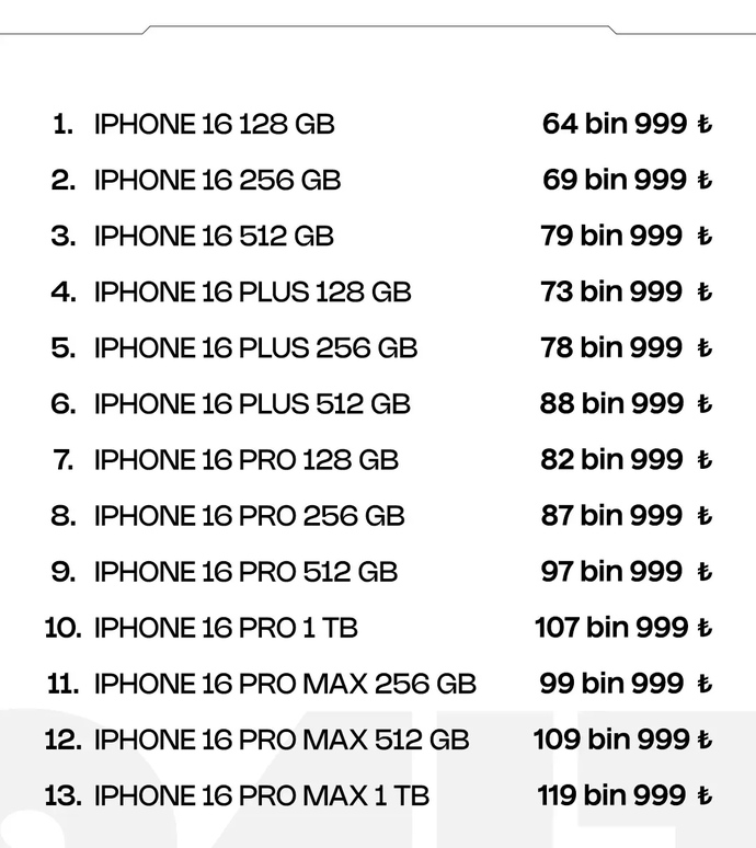 İPhone 16 serisinin Türkiyedeki fiyatları belli oldu! Fiyatları nasıl buldunuz?