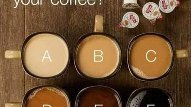 Kahvenizi görsele göre hangi kıvamda tercih ediyorsunuz?