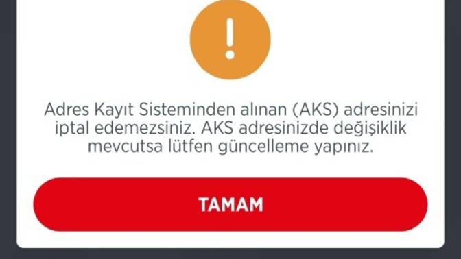 Ziraat mobil uygulamada eskiden kaldigim bir evin adresi var nasıl silebilirim?