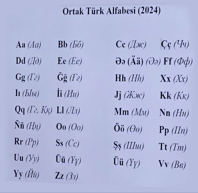 Türk devletleri ortak alfabe konusunda anlaşma sağladı! Ne düşünüyorsunuz?