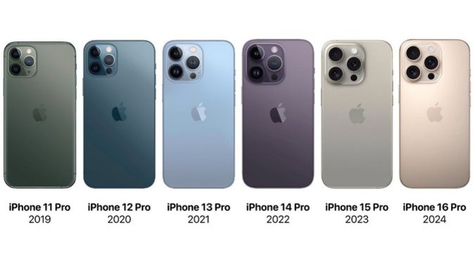 İPhone'un 'Pro' modelinin 5 yıllık değişimi. Çok şaşırtıcı değil mi?
