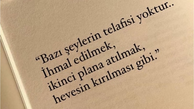 Senin için neyin telafisi yok?