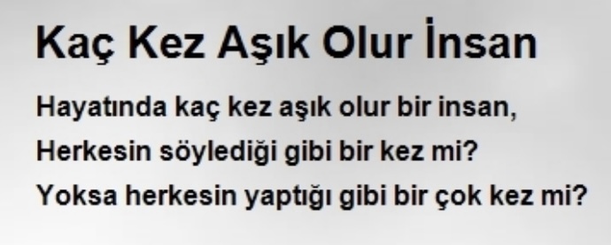 Sizce?