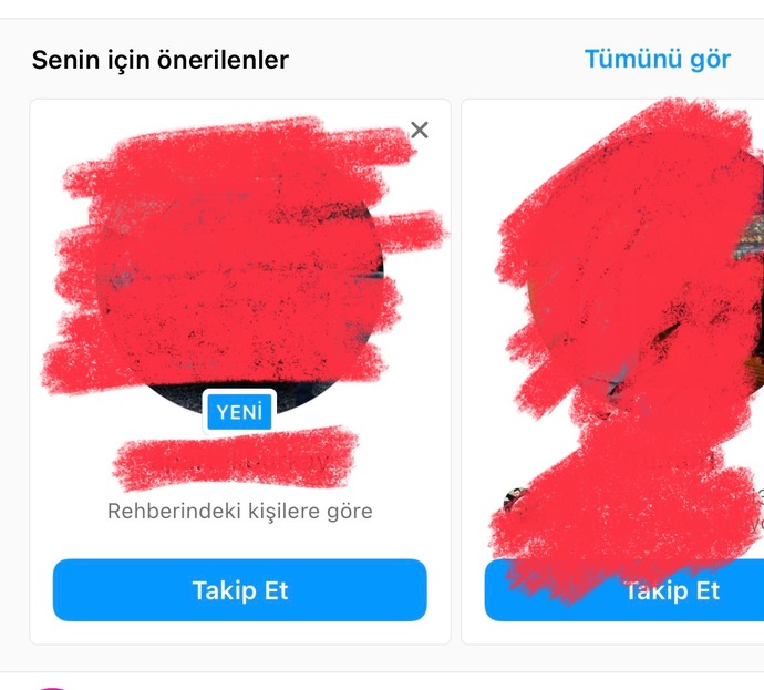 Şimdi instagramı 2 kişi kullanıyoruz ama ikimizin rehberindede bu kayıtta kimse yok ama yinede rehberindeki kişilere göre diye çıkıyor nasıl oluyor bu