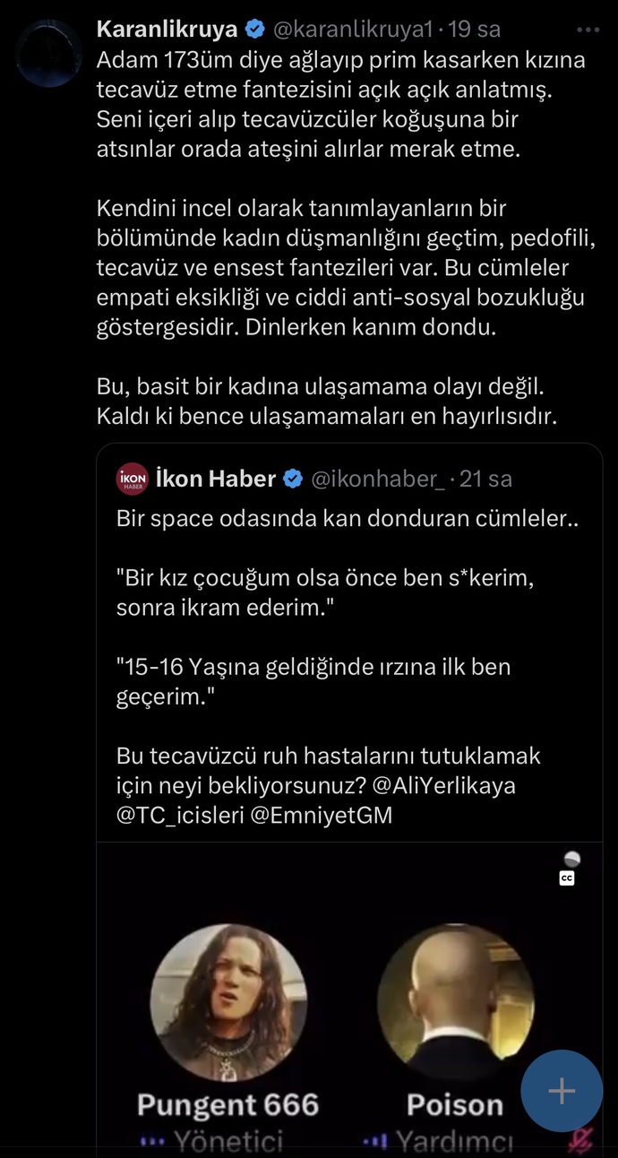 Twitter’da bu olayın iğrençliği hakkında ne düşünüyorsunuz, bunların bulunup idam edilmesi gerekmiyor mu?