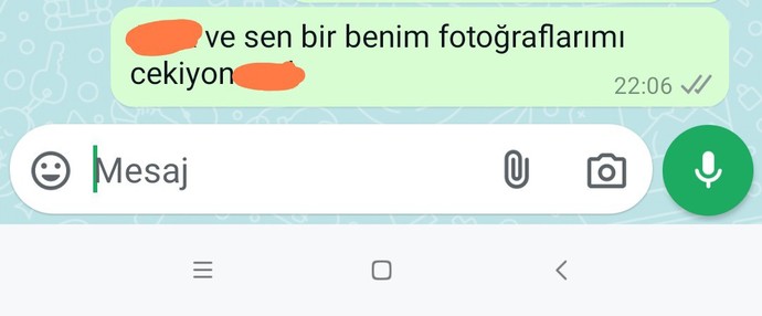 Benim fotoğraflarımı çekmiş gizlice?