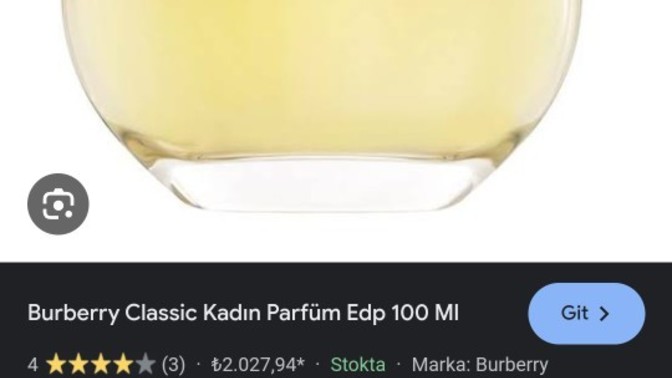 Burberry klasik kadın parfümü kullandınız mı kokladınız mı?