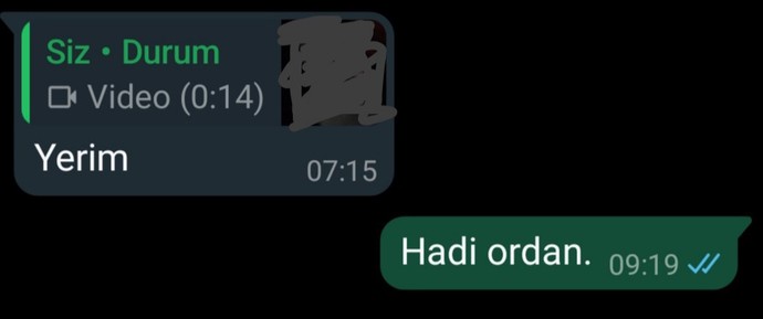 10 gün boyunca bana yazmayan sevgilime cevap sizce iyi yapmış miyim?