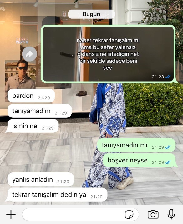 Eski sevgiliden yeni olur mu?