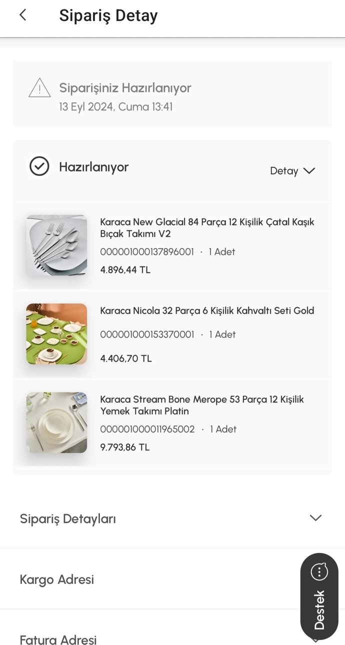 Şimdiden aldım beğendim?