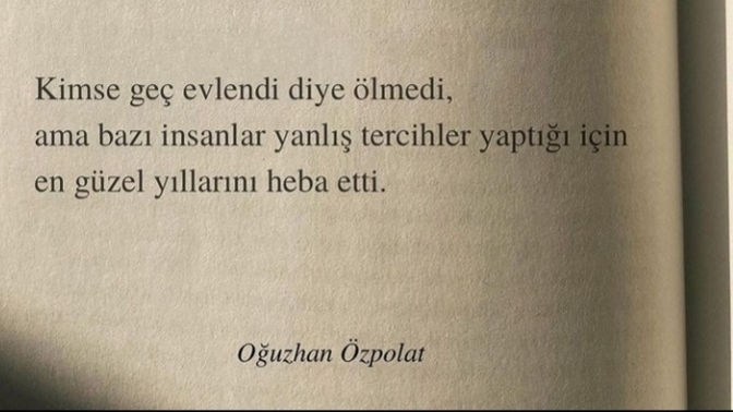 Bugün sözü bu olsun mu ders niteliğinde?