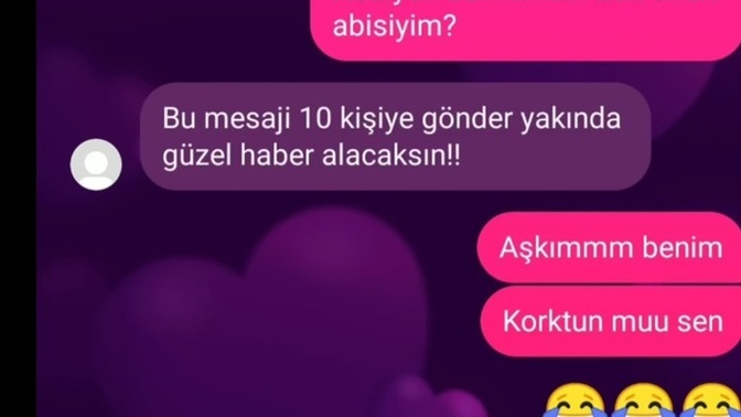 Sevgiliye cekilen mesaji ailesinden biri görse tepkiniz ne olurdu?