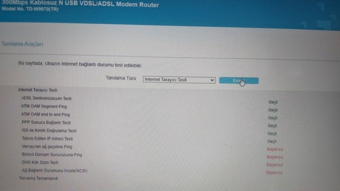 TD-W9970 modem sorunu?