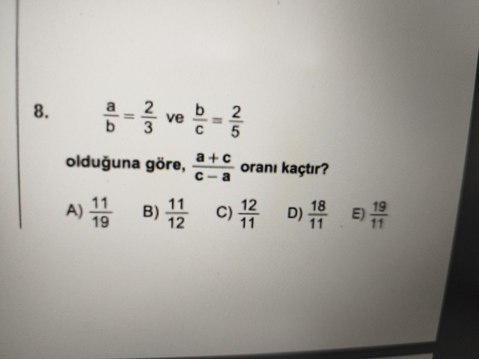 Oran orantı sorusunu yapar mısınız 2 sorum var?