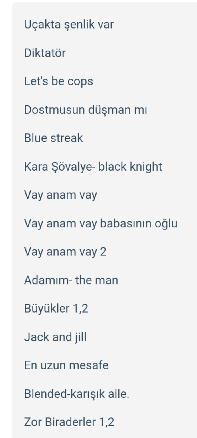 Arkadaslar acil film onerisi yazabilirmisiniz komedi?