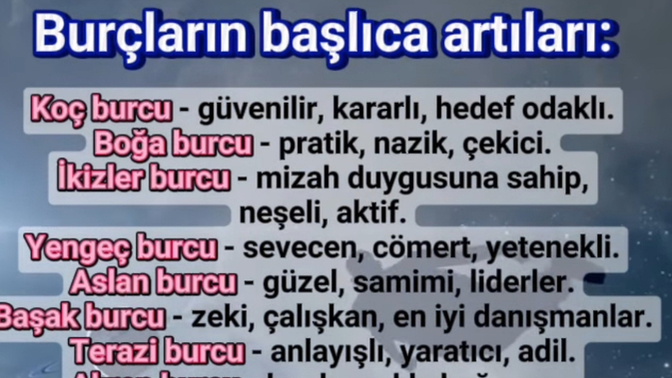 Burcuna göre artıların neymiş 😃?